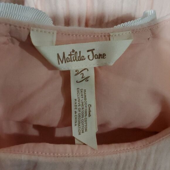 Matilda Jane Forever and Ever Dress in Pink Twirl Size 2 - Picture 12 of 14